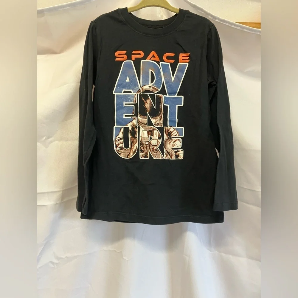 Space Adventure Kids Black T-Shirt